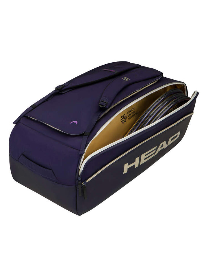 Head PRO X Duffle Bag L ZVEREV LTD NV - gold/dunkelblau/lila